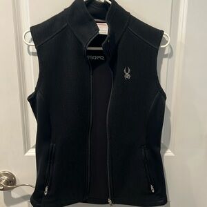Spyder sweater core vest ladies size medium black